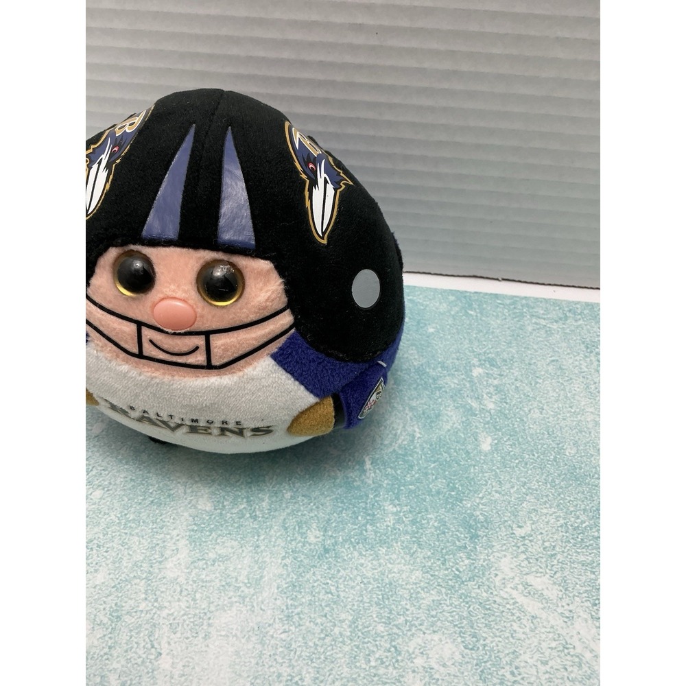Retired TY Beanie Ballz BALTIMORE RAVENS NFL Football Plush Toy - Picture 5 of 12